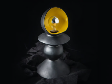 BLACK ARGINAUTA - LED ceramic table lamp by ICI ET LÀ - view 2